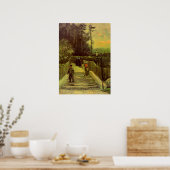 モンマルトルの坂道バイビンセント・ヴァン・ゴッホ ポスター (キッチン)