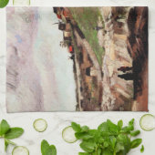 モンマルトルの採石場のある丘 ヴィンセント・ヴァン・ゴッホ キッチンタオル (折り畳み)