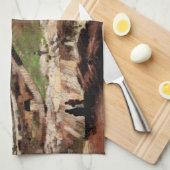 モンマルトルの採石場のある丘 ヴィンセント・ヴァン・ゴッホ キッチンタオル (四つ折り)