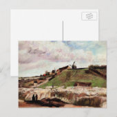 モンマルトルの採石場のある丘 ヴィンセント・ヴァン・ゴッホ ポストカード (正面/裏面)