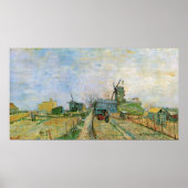 モンマルトルの野菜園（仏: Le Jardin de légumes à Montmartre）by ポスター (正面)