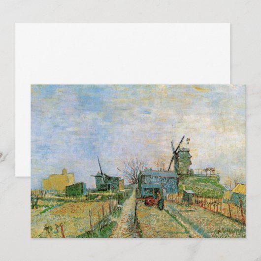 モンマルトルの野菜園(Vincent van Gogh) (正面/裏面)