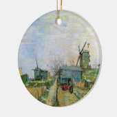 モンマルトルの野菜園(Vincent van Gogh) セラミックオーナメント (左)