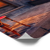 モンマルトルインパリスフランスオールド通りカフェ ポスター (角)