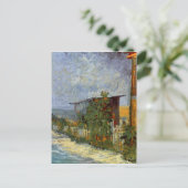 モンマルトルパスウィズサンフラワーズヴァンゴッホファインアート ポストカード (スタンド正面)