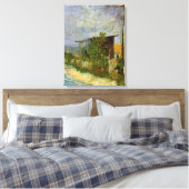 モンマルトルパス&サンフラワーズバイビンセント・ヴァン・ゴッホ キャンバスプリント (インサイチュ (寝室))