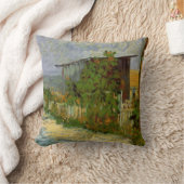 モンマルトルパス&サンフラワーズバイビンセント・ヴァン・ゴッホ クッション (ブランケット)