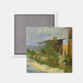 モンマルトルパス&サンフラワーズバイビンセント・ヴァン・ゴッホ マグネット (正面/裏面)