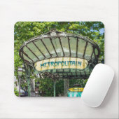 モンマルトル駅への入り口 – パリ マウスパッド (マウス)