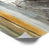 モンマルトル、パリ、水彩画 ポスター (角)