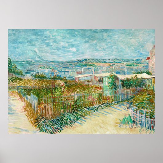 モンマルトル，ムーランデラガレットの後ろ，パリ ポスター (正面)