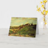 モンマルトル：Quarry, the Mills by Vincent van ゴッホ カード (黄色い花)
