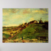 モンマルトル：Quarry, the Mills by Vincent van ゴッホ ポスター (正面)