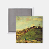 モンマルトル：Quarry, the Mills by Vincent van ゴッホ マグネット (正面/裏面)