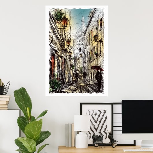 モンマルトルXI ポスター (ホームオフィス)