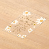 モンマートビーデイジーアクリル招待状 アクリル招待状 (レイダウン)