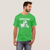 モンミサウルス – St patricks day – 恐竜 – シャムロックT-Sh Tシャツ (正面フル)