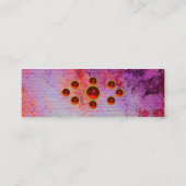 モンモノグラム明るい明るい赤紫色紫の赤 スキニー名刺 (裏面)