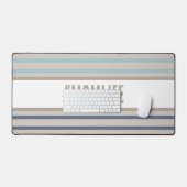 モンライフターコイズブルーとベージュ デスクマット (キーボード&マウス)