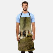 モンランニングタナ牧場の馬 エプロン (着用した状態)