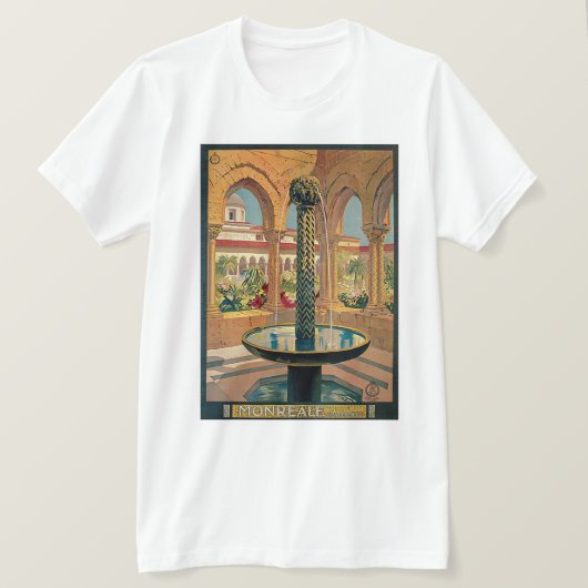 モンリアル～パレルモ Tシャツ (デザイン正面)