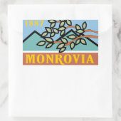 モンロビア州旗 長方形シール (バッグ)