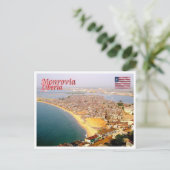 モンロビア – リベリア – 空中表示 –  ポストカード (スタンド正面)