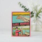 モンローインディアナヴィンテージトラベルハガキ ポストカード (スタンド正面)