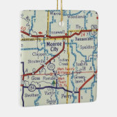 モンローシティMOヴィンテージマップ セラミックオーナメント (右)