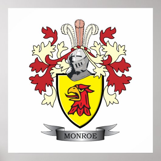 モンロー家紋コート・オブ・アームズ ポスター (正面)