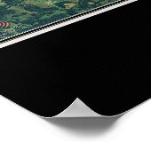 モンロー湖インディアナ衛星ポスターマップ ポスター (角)