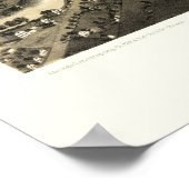 モンローMIパノラママップ – 1866 ポスター (角)