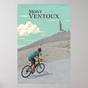 モンヴァントゥー 自転車 旅行ポスター ポスター