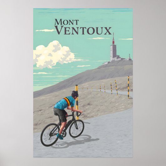モンヴァントゥー 自転車 旅行ポスター ポスター (正面)