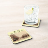 モンヴィルNJマップ座標ヴィンテージスタイル コースター (右側)