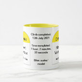 モンヴェントウフランスのクス、ロードマーカー、ロードバイク、クライム マグカップ (中央)