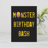 モン熱狂するスターバースデーパーティ招待状 招待状 (スタンド正面)