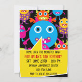 モン熱狂するスターバースデーパーティ招待状 招待状 (裏面)