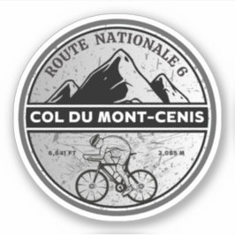 モン・スニ峠 フランス アルプス 自転車  シール