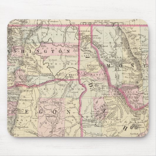 モン，洗う，イーダ，鉱石 マウスパッド (正面)