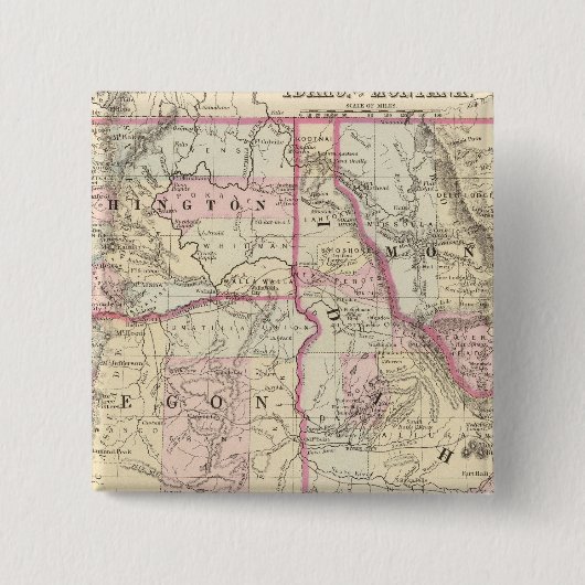 モン，洗う，イーダ，鉱石 缶バッジ (正面)