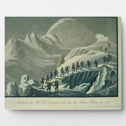 モンBの住処へのド・サウスリー氏の登り フォトプラーク (正面)