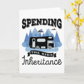 モーおもしろいターホームRVリタイアメントギフトパパ カード (黄色い花)