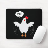 モーおもしろいCowChicken -おもしろい男性へと女性 マウスパッド (マウス)