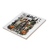 モーかブーかハロウィンの牛 タイル (側面)