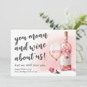 モーアおもしろいンとワインの母親の日 カード (スタンド正面)