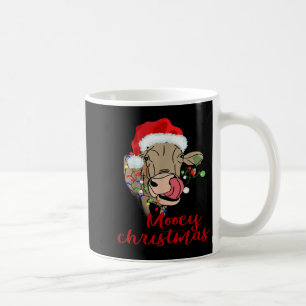 モーイークリスマスコウTシャツ雌牛ファーマーXmasギフト コーヒーマグカップ