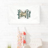 モーイークリスマス・ヒファー 楽しい牛のクリスマスデザイン 横断幕 (インサイチュ)