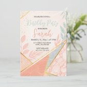 モーエレガントダーフローラ金ゴールドセージ誕生日 招待状 (スタンド正面)