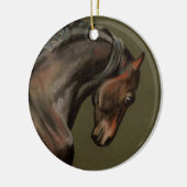 モーガンのクラシックな馬 セラミックオーナメント (左)